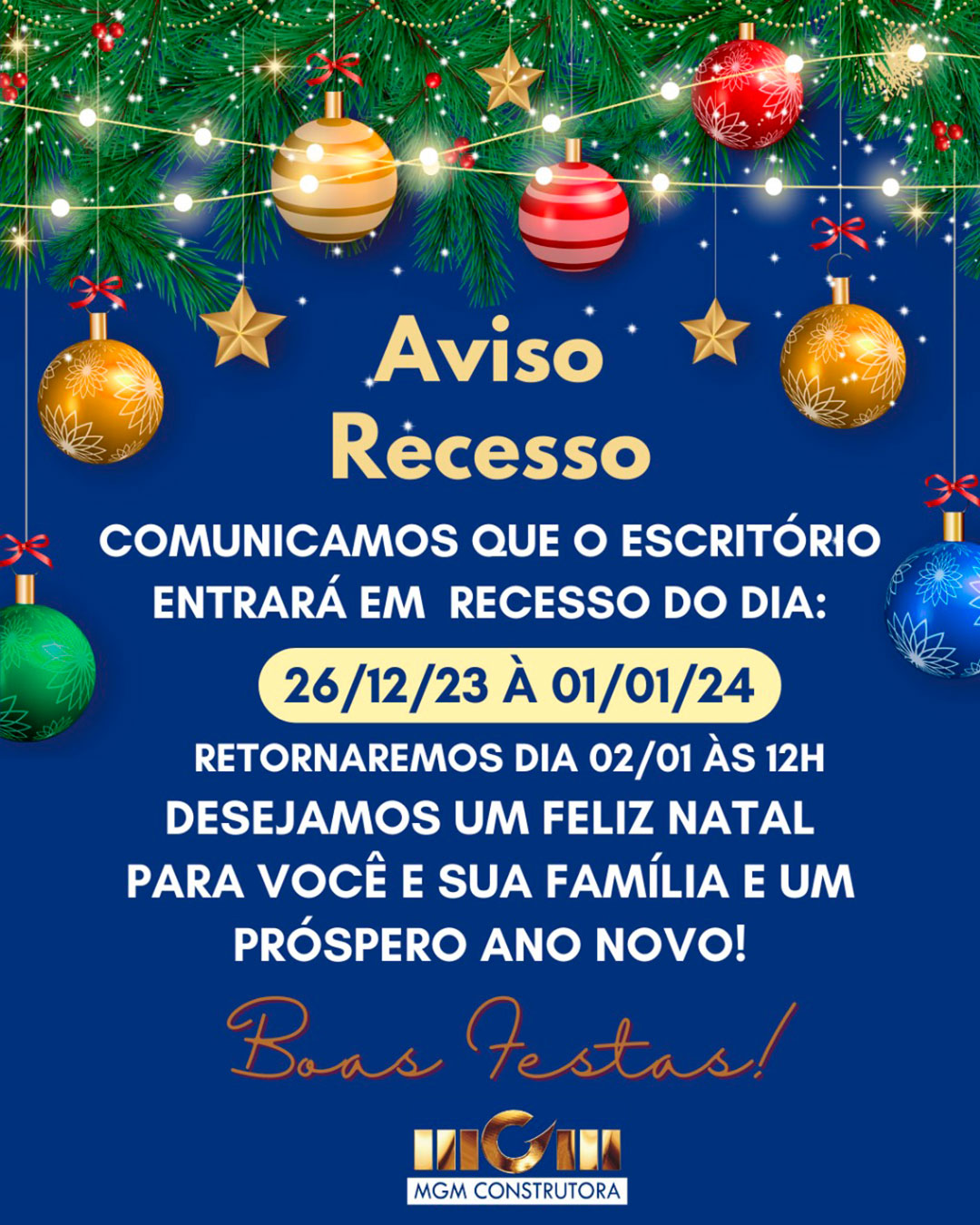 mgm recesso 2023